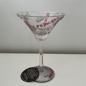 Princess martini glass